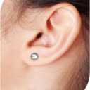 Astm F136 Titanium Round CZ Ear Gauges Screw Fit Flesh Tunnels Plugs Gauges Earring Expander Stretcher Ear Tunnels For Ears 10G 8G 6G 4G 2G 0G 00G Plug Earrings Piercing Jewelry For Women Men