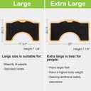 StrongTek Extra Large Toilet Stool, Adults Squatting Poop Stool, Anti-Slip Bathroom Step Stool for Seniors, Heavy Duty 400 lbs Capacity