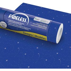 Fadeless Bulletin Board Paper, Fade-Resistant Paper for Classroom Decor, 48 x 12, Night Sky, 1 Roll