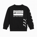 PUMA Kids Logo Crew Neck Sweatshirt Casual - Black, 116