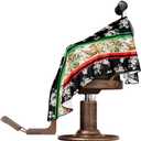 Professional Barber Cape - Hair Cutting Cape with Adjustable Neck Closure, Salon Quality Styling Cape for Hairdressers and Barbers - Tiger