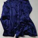 Caitefaso Womens Velvet Button Down T Shirts Swing Mini Dress Casual Long Sleeves Lapel Tunic Tops (XX-Large, Purple)