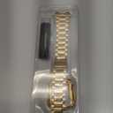 MioHHR Solid Stainless Steel Band Compatible with Apple Watch 38mm(Series 3/2/1) 40mm(Series SE/6/5/4) 41mm(Series 9/8/7) Metal Strap with Soft TPU Case for iWatch Bands for Women and Men, Gold