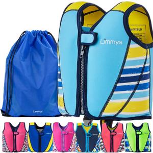 Limmys Swim Vest for Toddlers & Kids - Adjustable Buoyancy Swimming Aid, CE Safety Certified, Award-Winning Parent-Approved Design, Soft Neoprene Comfort, Secure Durable Design, Carry Bag Included