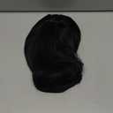 Black Short Bob Wig for Women,16 Inch Straight Black Bob Wig with Bangs Heat Resistant Synthetic Wigs Shoulder Length Natural Looking for Daily Use(Black)