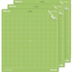 Standard Grip Cutting Mat for Cricut Maker 3/Maker/Explore 3/Air 2/Air/One (12x12 inch,3pack) Adhesive&Sticky Non-Slip Flexible Square Gridded Cut Mats Replacement Accessories Mats Vinyl Craft
