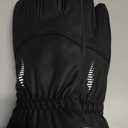 rivmount Winter Waterproof Ski Snow Warm Gloves for Women Men, Windproof Cold Weather Thermal with Touchscreen Fingers, for Running Driving Cycling Hiking Biking Outdoor Sports Daily Work (Medium, Black)