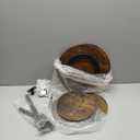 Cupcake Stand, 4 Tier Round Cupcake Tower Stand for 50 Cupcakes, 360 Rotatable Wood Cake Stand with Tiered Trays, Farmhouse Cupcake Stand for Birthday Wedding Baby Shower Tea Party