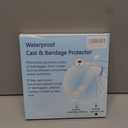 Waterproof Extra Wide Full Leg Cast Cover for Shower Adults, Extra Large Full Leg Shower Cover, Watertight Silicone Foot Protector for Plus Size Adults Surgery Shower Boot