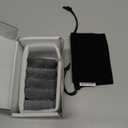 Maxdee Massage Stones Essential Hot Stones for Massage, 5 Medium Hot Stones Massage Kit Hot Rocks Massage Stones for Professional or Home Spa, Foot Heater, Relaxing, Healing, Pain Relief, 2.4" (Black)