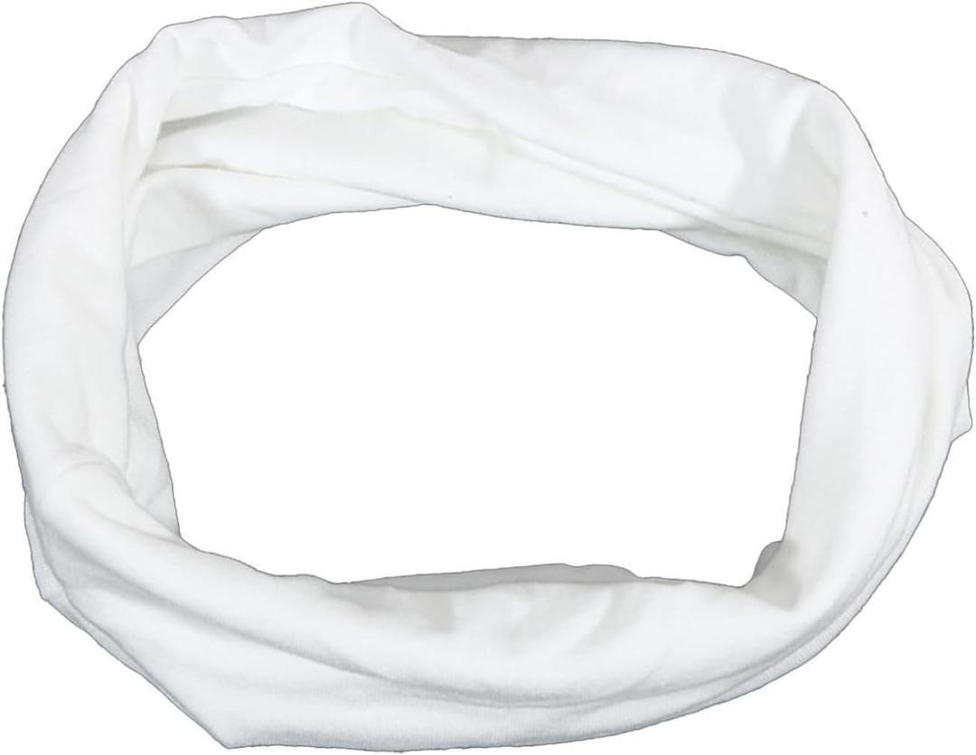 Yoga Wide Headband Women Sweat-Absorbent Soft Elastic Anti-Slip Headband Exercise Running (White)