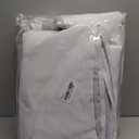 NICETOWN Dust Isolate Sound Barrier 100% Blackout Divider Curtains 84 inches Long, Non-Oily Particle, Noise, Cold & Cold Blocking Drapes Multiple Protection for Nursery/Daytime Sleep (White, 2 PCs) (Dust Filter | Grommet | Pure White)