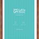 LaVie Home 20x28 Poster Frame Brown, Display Pictures 18x24 with Mat or 20x28 Without Mat, Stable and Sturdy Picture Frame with Polished Plexiglass, Horizontal and Vertical Format of The Wall1 Pack