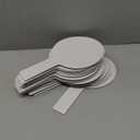 25 Pieces Dry Erase Answer Paddles Handheld Double Sided Paddles Mini White Boards Small White Board Dry Erase Signs Auction Paddles for Students Classroom Voting Games