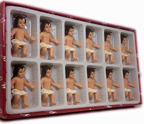 Alliance 3" Baby Jesus Figurine Statue Christmas Figurine Niño Dios Nativity 12 Pcs Set