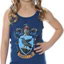 Harry Potter Big Girls' Hogwarts House Crest Racerback Tank and Shorts Pajama Lounge Set (18-20, Ravenclaw)