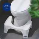 Squatty Potty Simple Curve Bathroom Toilet Stool 7" White