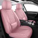 SCOMEE Leather Car Seat Covers Front Automotive Seat Protectors