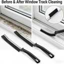 2 x 5 PCS Crevice Cleaning Brush Set, Extremely Skinny Gap Cleaning Tools,Hard Bristle Gap Brush for Bathroom & Kitchen, Grout Cleaner Tool for Window Tracks and Tile Lines,Car Detailing (Black)