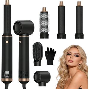 5 in 1 Blow Dryer Brush Hot Air Styler Hair Dryer Brush Gift for Women Fast Drying Curling Volumizing Straightening