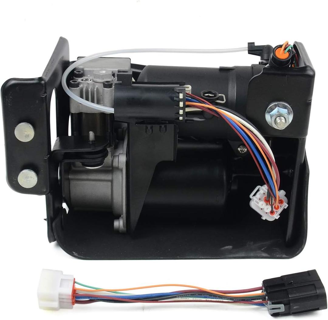 Air Ride Suspension Compressor Pump Compatible With CADILLAC ESCALADE EXT ESV, CHEVROLET TAHOE AVALANCHE SUBURBAN, GMC YUKON XL # 15254590 949-000 949-001