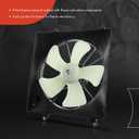 A-Premium Engine Radiator Cooling Fan Assembly Compatible with Select Honda Models - Accord 1998 1999 2000 2001 2002 - Replace# 19020PLC003, 19005PAAA01