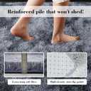 Fluffy Rug Shag Area Rug, Mottling Dark Grey 5x8 Area Rugs for Bedroom, Small Bedside Rug, Soft Fluffy Shag Entryway Throw Rugs for Living Room Bedroom Kids Room Home Decor