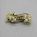WILLBOND 18 Pieces Artificial Gerbera Daisies Flowers Fake Daisy Faux Flowers Bouquet 15 Inch for Wedding Bridal Bouquet Party Home Kitchen Decor (White)