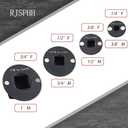4PCS Low Profile Impact Socket Adapter Set. Drive Ratchet Adapter Set (1" to 3/4", 3/4" to 1/2", 1/2" to 3/8",and 3/8" to 1/4"