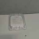Carlisle FoodService Products StorPlus EZ Access Lid, Cover for 1/6 Size Food Pans, Single Notched, 6.88" x 6.31", 1 Count, Clear