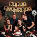 Stranger Theme Party Decorations Banner,Things Party Decorations,Spooky Party Decoration,Happy Birthday Banner Decoration,Backdrop Wall Decors Photo Props