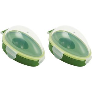Avocado Keeper - Plastic Avocado Keeper Storage Container - Reusable Avocado Holder Organizer for Fridge - Fruit & Avocado Container to Keep Fresh, 2 Pcs