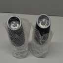 Sangcon Gravity Electric Salt and Pepper Grinder Set Shakers - UPGRADED RECHARGEABLE 9OZ XL Capacity USB-C No Battery Needed - LED Light One Hand Operation, Adjustable Coarseness Automatic Mill Set