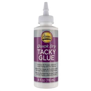 All-Purpose Tacky Glue  Premium Adhesive for Crafts, Jewelry, and Household Repairs  Quick Dry 4 Oz. (1 Bottle)