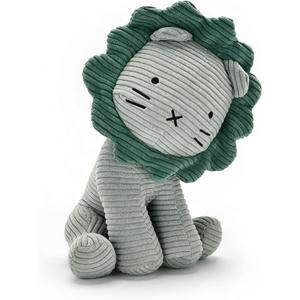 Lion Plush Corduroy Stuffed Animal for Baby, Toddler, Kids, Plushies Plush Doll Gifts for Boys Girls, Quality Material(Yellow) 11" (Green)