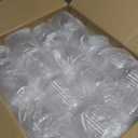 BESTSTAR 36 Pcs 12 oz Plastic Clear Ribbed Glasses, Origami Ripple Disposable Champagne Glasses Elegant Whiskey Glasses Ideal for Weddings, Bars, Christmas, Halloween, Pool Party, Daily Use