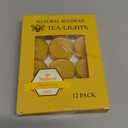 Natural Yellow Beeswax Tealight Candles - 12pcs - Organic Candle Natural Scent Smokeless Clean Burning