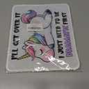 Cute Horned Horse Mouse Pad, I'll Get Over It I Just Need to Be Dramatic First Mouse Pads for Work Wireless Mouse Computers Laptop Desk Accessories, Funny Office Supplies, 9.5x7.9 Inch