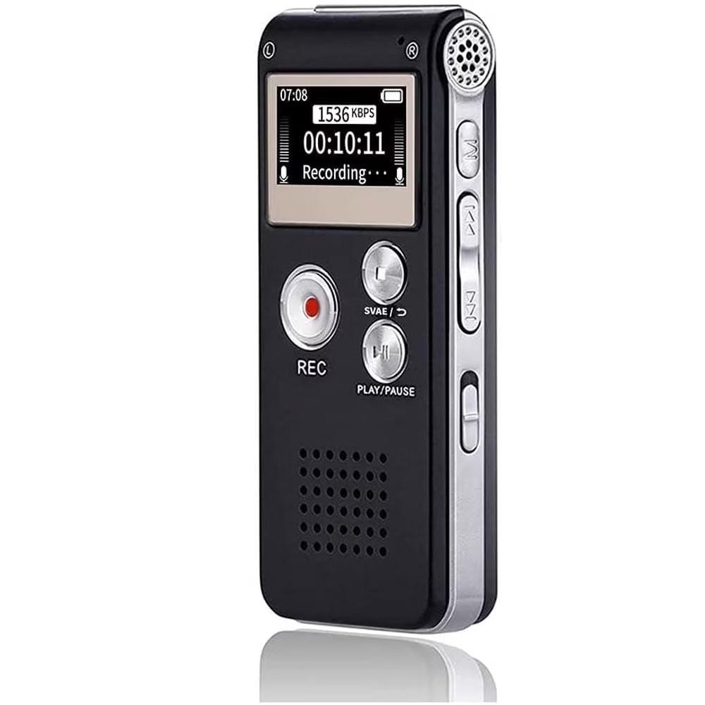 Digital Voice Recorders 8GB Audio Recorder Voice Activated Recorder for Lectures, Meetings, Interviews Recording Device with Microphone USB Cable, MP3 Player (8GB