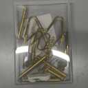 Invisible Wall Plate Hangers, 6/8/10 Inch Brass Plate Holders with 16-Pack Wall Hooks