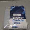 LiBa Shower Curtain PEVA 8G, 72x72 Inch Waterproof Clear Non-toxic shower liner, waterproof plastic shower curtain, rust-proof grommets, weighted magnets, bathroom accessories