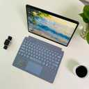 Keyboard for Microsoft Surface Pro Copilot+ (11th Edition) / Pro 11 / Pro 10/9 / 8 / X, 13 inch, Detachable Type Cover with Touchpad, 7-Color Backlit & Pen Holder (Ice Blue)