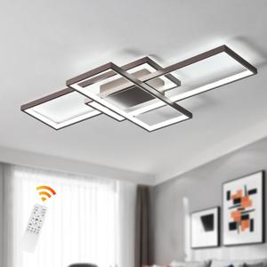 GEADI 35.4" Modern LED Ceiling Light, Dimmable Flush Mount with Remote
Bronze Geometric Ceiling Lamp, Low Profile Color Changing Light for Living Room, Bedroom, Dining Room and Kitchen