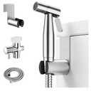 Arofa Handheld Toilet Bidet Sprayer for Toilet-Adjustable Water Pressure Control with Bidet Hose for Feminine Wash, Stainless Steel Brushed Nickel Bidet Faucet Cloth Diaper for Baby Wash