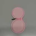 Ginsco Mini-Portable Hard Shell Earbuds Case for Apple EarPods Headphones USB-C Wired Ear Buds/Samsung Galaxy Wired Earbuds, Travel Case for Earphones Earplugs (1, Pink)