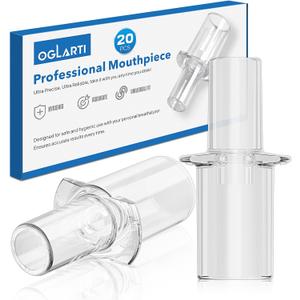 [20 PCS] Breathalyzer Mouthpieces Disposable Replacement Tips, Individually Wrapped Breathalyzer Mouthpieces Bulk Pack for Alcohol Testers, Compatible with Bactrack S80, Trace, Element, S75
