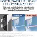 Bidet Attachment for Toilet Seat Non-Electric Bidet Hot and Cold Water Bidet Attachment Toilet Adjustable Water Temperature Posterior/Feminine Wash Dual Retractable Nozzle(AM-US-TT18N)