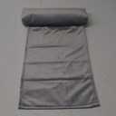 WdFour Velvet Neck & Head Pillow for Recliner Chair, Small Ergonomic Cervical Support Pillow for Home, Office and Travel, Non-Slip Cushion for Tension Relief & Shoulder Comfort (Light Gray)