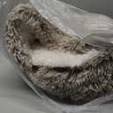 FORMYCATIE Cat Beds for Indoor Cats,Cat Cave for Puppy and Kitty,Calming Small Dog Bed for Small Dogs with Cover Cave,Cozy Warming Fluffy Washable Anti-Slip Pet Sleeping Bag(24 * 24inch,Khaki)