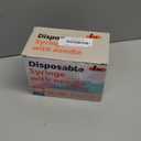 1ML 31G 1/2 Inch 12.7mm Syringe, Lab Syringes Individually Wrapped, Pack of 100